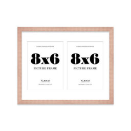 14X11 Inch 2 Opening Photo Collage Frame, Display Two 8X6 Inch Photos, Multi Aperture Family Picture Frame, Bronze - thumbnail 2