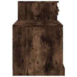 Berkfield Shoe Cabinet Smoked Oak 100X42X60 Cm Engineered Wood - thumbnail 7