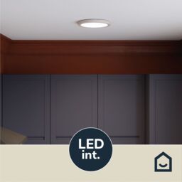 GoodHome Aius Round Brushed Metal & Plastic White Led Ceiling Light (Dia)30Cm - thumbnail 7
