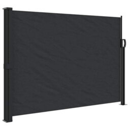 Walplus Retractable Side Awning Garden Sun Shade Canopy Gazebo For Back Door, Porch, Patio Black 140X500 Cm - thumbnail 2