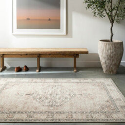 Livabliss Becki Owens Lila-Vintage Grey Brown Blue Traditional Boho Living Dining Bedroom Rug 160 X 213 Cm Easy Care, Non Shedding - thumbnail 2