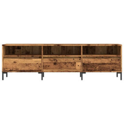 Berkfield Tv Cabinet Old Wood 150X30X44.5 Cm Engineered Wood - thumbnail 4