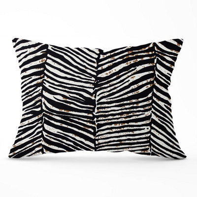 Warren Reed Designer Zebra Pattern Cushions 33Cm X 48Cm