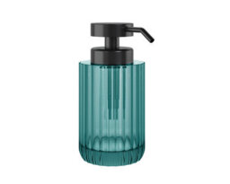 Cosmic Soap Dispenser, 300Ml, Resistant Glass, Large Button, Easy Refill, Turquoise, Lido Collection