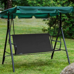 Unit Cm Grey Waterproof Canvas Swing Seat Cover For Garden Swing, Windproof Protection - thumbnail 5