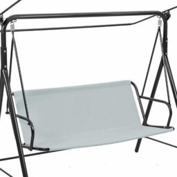 Unit Cm Grey Waterproof Canvas Swing Seat Cover For Garden Swing, Windproof Protection - thumbnail 4
