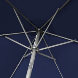 Rinse Bathrooms Outdoor Patio Garden Parasol 2.5M Sun Shade Umbrella Canopy W/crank Tilt Uv Protection Blue - thumbnail 7