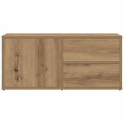 Berkfield Sturdy Tv Cabinet Artisan Oak 80X34X35.5 Cm Engineered Wood - thumbnail 5