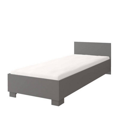Arte Sophisticated Grey Single Bed H700mm W935mm L2060mm - Versatile Design For Modern Children's Rooms - image 1