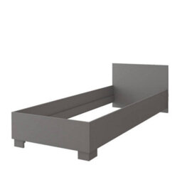 Arte Sophisticated Grey Single Bed H700mm W935mm L2060mm - Versatile Design For Modern Children's Rooms - thumbnail 3