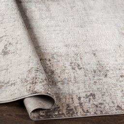 Livabliss Round Roma-Abstract Brown Grey Off-White Modern Marble Living Dining Bedroom Rug 160 X 160 Cm Easy Care, Non Shedding - thumbnail 4