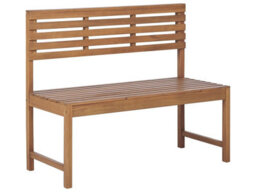 Beliani Acacia Outdoor Bench 2-Seater 50 X 110 Cm - Weather-Resistant Balcony Bench - thumbnail 1