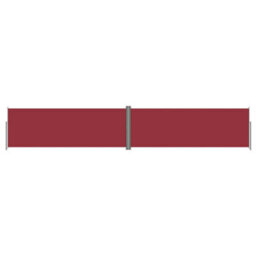 Berkfield Retractable Side Awning Red 180X1000 Cm - thumbnail 2