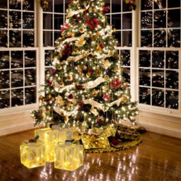 Amorly 3Pcs Battery Operated Lighted Christmas Gift Boxes, Illuminated Present Ornaments For Christmas Tree, Yard Home Xmas Decorations - thumbnail 7
