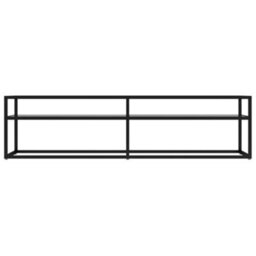 Berkfield Tv Cabinet Transparent 160X40X40.5 Cm Tempered Glass - thumbnail 3