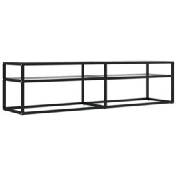 Berkfield Tv Cabinet Transparent 160X40X40.5 Cm Tempered Glass - thumbnail 2