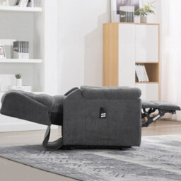 More4Homes Barnsley Fabric Electric Dual Motor Riser Rise Recliner Lift Mobility Tilt Armchair Charcoal - thumbnail 8