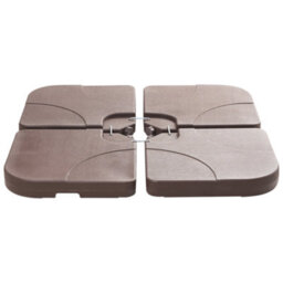 Beliani Parasol Base Caria Taupe Square 9 Kg - thumbnail 5