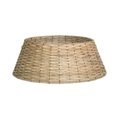 Wickerfield 3 Panel Natural Wash Wicker Christmas Tree Skirt H21 X Dia60Cm - image 1
