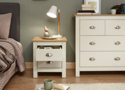Gfw Lancaster 2 Drawer Bedside Cream - thumbnail 2