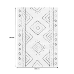 Sweeek - Interior Rug With Cream Blue And Orange Berber Pattern Ralph 290X200X3Cm   Sweeek - thumbnail 7