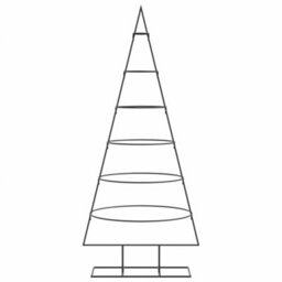 Berkfield Metal Christmas Tree For Decoration Black 150 Cm - thumbnail 3