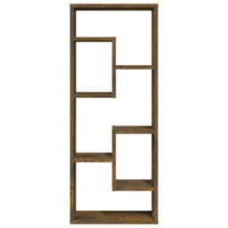Vidaxl Wall Shelf Smoked Oak 36X16X90 Cm Engineered Wood - thumbnail 3