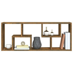 Vidaxl Wall Shelf Smoked Oak 36X16X90 Cm Engineered Wood - thumbnail 7