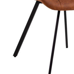 Wyld Haus Madrid Tan Upholstered Dining Chairs Set Of 2 With Black Steel Legs - thumbnail 9
