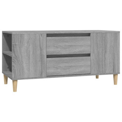 Berkfield Modern Tv Cabinet Grey Sonoma 102X44.5X50 Cm Engineered Wood - image 1