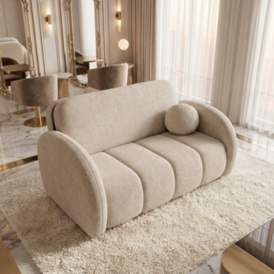 Viva Comfy Iii Sofa Bed With Storage Compartment Living Room Chipboard Metal Legs Wooden Frame 152X103X85Cm Beige - image 1