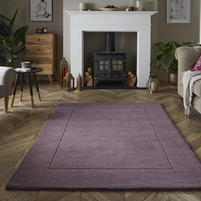 Naturelle Mayfair Esme 80X150Cm Mauve Wool Rug - image 1