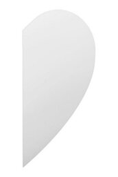 Mirroroutlet The Lunae Frameless Semi Wing Wall Mirror 100 X 50Cm Right - thumbnail 2