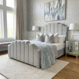 Stratus Interiors Supreme Bed Panelled Head & Footboard - Add Professional Assembly & Delivery- King - Gas Lift Ottoman Storage Type - thumbnail 1
