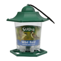 Supa Plastic Lantern Seed Feeder Green - Pack Of 12