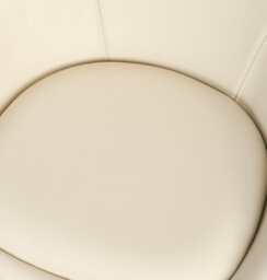 Bravich Lisbon Faux Leather Swivel Cream Dining Chair - thumbnail 3