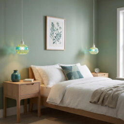 Happy Homewares Glass Globe Mosaic Ceiling Pendant Lighting Shade With Rounded Shape - thumbnail 6