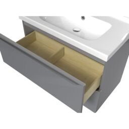 GoodHome Imandra Grey Freestanding Vanity Unit & Basin Set - Includes Lana Basin (W)804mm - thumbnail 4