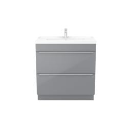 GoodHome Imandra Grey Freestanding Vanity Unit & Basin Set - Includes Lana Basin (W)804mm - thumbnail 2