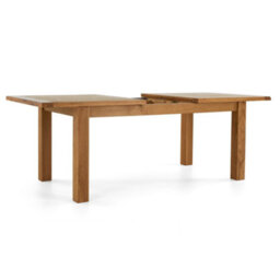 Zelah Oak 150-200Cm Extendable Dining Table Seats 4-6  - By Roseland Furniture - thumbnail 3