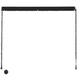 Berkfield Retractable Awning With Led 300X150 Cm Anthracite - thumbnail 5