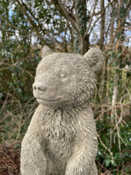 Burgess Large Lion Head Bust Hanging Plaque Stone African Animal Outdoor Garden Ornament - thumbnail 6