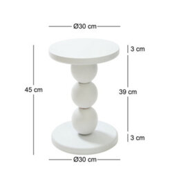 Nordlys Natural Solid Wood Side Table Modern Design Style Living Room - thumbnail 6