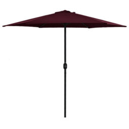 Berkfield Durable Outdoor Parasol With Aluminium Pole 270X246 Cm Bordeaux Red - thumbnail 2