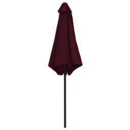 Berkfield Durable Outdoor Parasol With Aluminium Pole 270X246 Cm Bordeaux Red - thumbnail 4