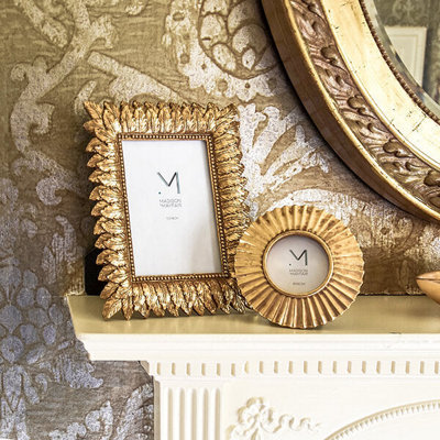 Madison & Mayfair Art Deco Style Gold Leaf Design Photo Frame