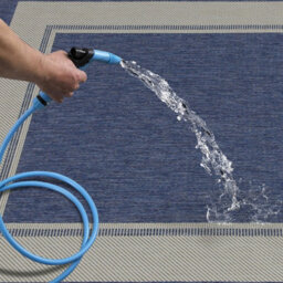 Homeart Outdoor Rugs Easy Cleaning Area Rugs For Balcony,garden,picnic,uv Weather Resistant  D.blue Cream, 200 X 290 Cm - thumbnail 4
