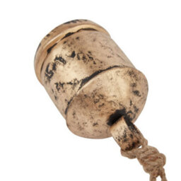Hill Interiors Antique Bell Bauble Gold (One Size) - thumbnail 2