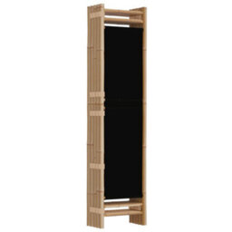 Berkfield Classic Folding 5-Panel Room Divider 200 Cm Bamboo And Canvas - thumbnail 6