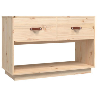 Berkfield Classic Tv Cabinet 90X40X60 Cm Solid Wood Pine - image 1
